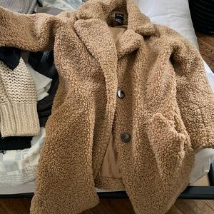 Tan teddy coat